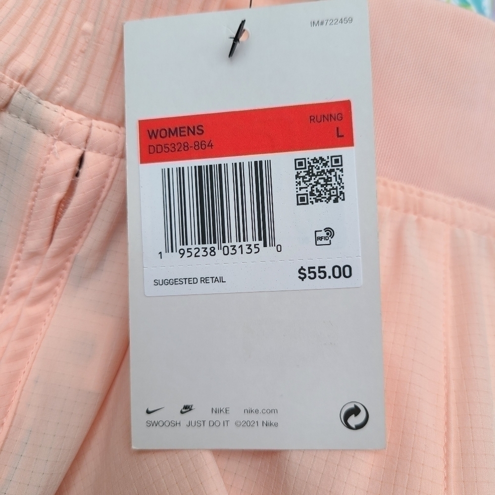NWT Nike Running Division Side Zip Shorts, Size Large - Picture 9 of 15